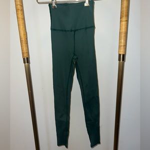 CARBON 38 RIBBED LEGGINGS -FADED GREEN- GREAT CONDITION